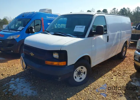 2014 Chevrolet Express 2500 Work Van from USA, damaged, VIN 1GCWGFCA7E1205975